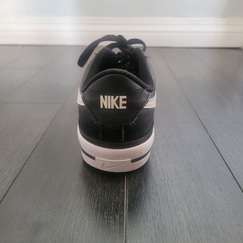 NIKE Court Legacy Black and White Sneakers Youth US 5.5 EUR 38 - Picture 5 of 9
